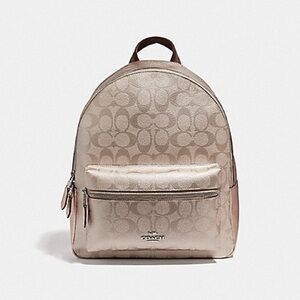 COACH MEDIUM CHARLIE BACKPACK IN SIGNATURE CANVAS